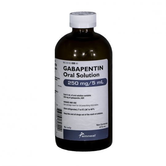 Gabapentin Solution 250mg/5mL 473mL (NO XYLITOL)