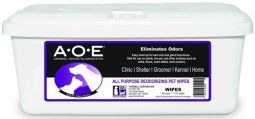 AOE Deodorant Pet Wipes 80 Count