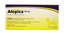 Atopica Yellow 25mg 15 Capsules