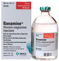 Banamine Inj 50mg/mL 100mL Bottle