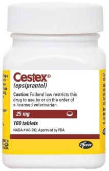 Cestex (Epsiprantel) 25mg PER TABLET