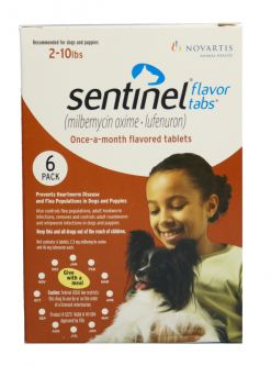 Sentinel Red 6 MONTH for Dogs and Puppies 2-10 lbs